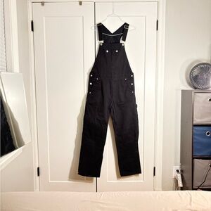 H& M Men’s Black Denim Overalls